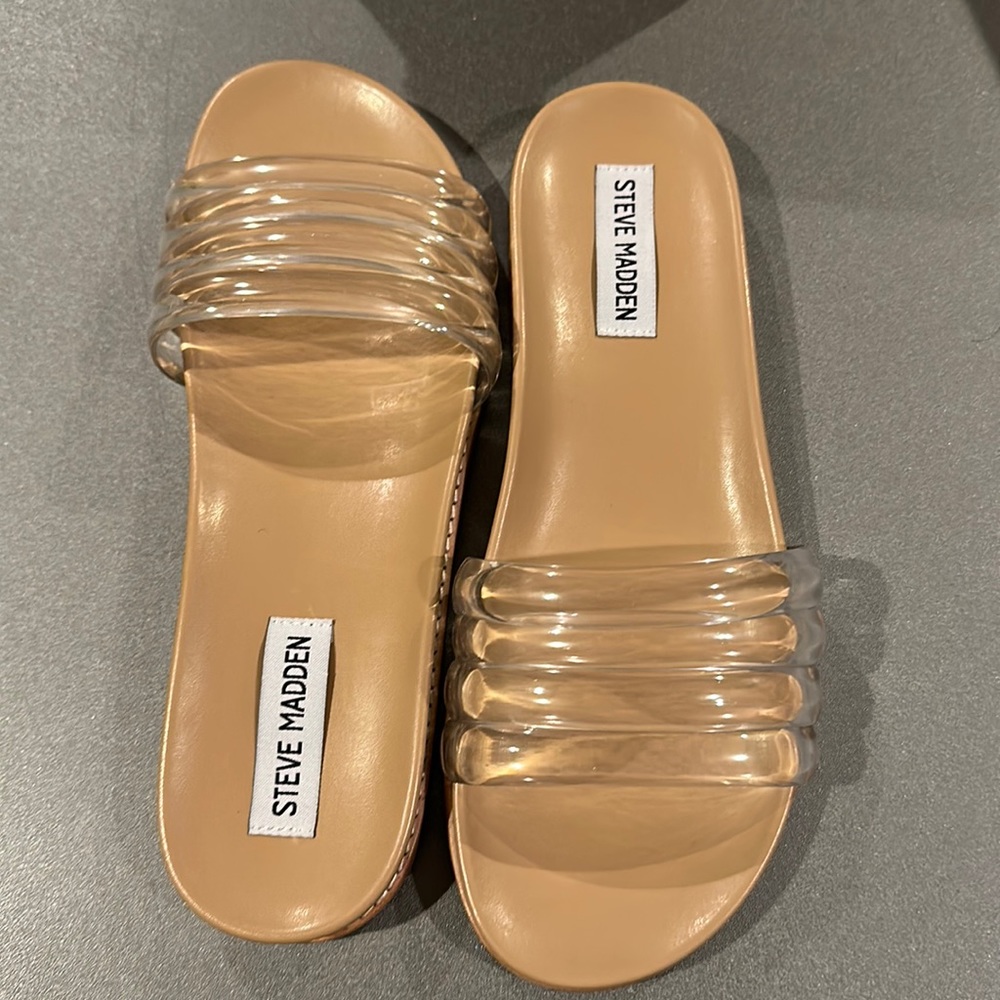 NIB Steve Madden DRIPS CLEAR 7